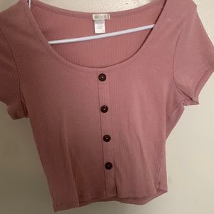 pink crop top, only worn once